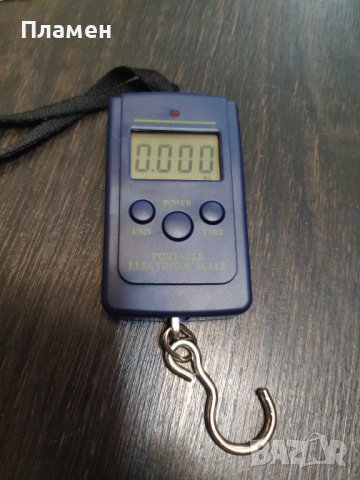 Компактно електронно кантарче везна, търговия, багаж, риболов и други 