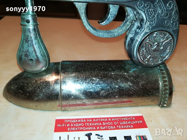 пищов запалка с постамент-внос гърция 2308211105, снимка 8 - Антикварни и старинни предмети - 33894504