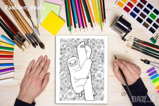 Нова Книжка за оцветяване животни за възрастни Антистрес Релаксация, снимка 3 - Други - 39011379