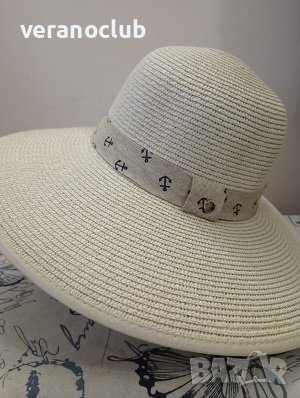 Дамска лятна капела 2023 Бежова, снимка 4 - Шапки - 41398307