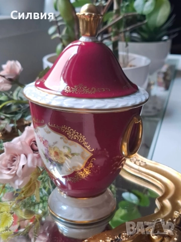 Купа с капак , снимка 2 - Антикварни и старинни предмети - 52921404