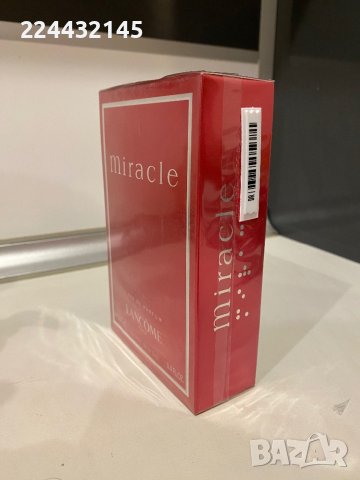 Lancome miracle l'eau de parfum 100ml EDP Barcode , снимка 2 - Дамски парфюми - 44329576