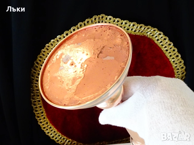 Меден свещник 25 см.,чиста червена мед 320 гр. , снимка 7 - Антикварни и старинни предмети - 51937705