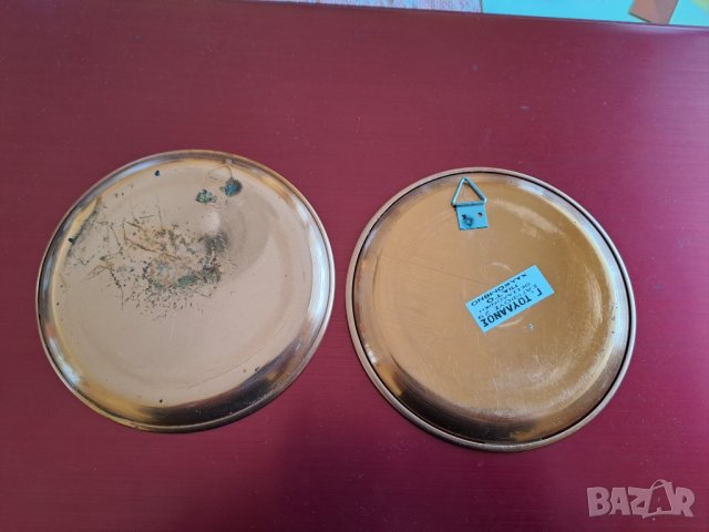 Медни сувенирни чинийки с гръцки мотиви, снимка 4 - Декорация за дома - 40717934
