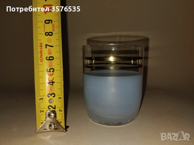 Ретро комплект фини чаши за аперитив/ракия със златен кант – 6 бр., снимка 4 - Чаши - 53661881