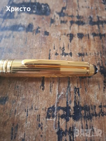 химикалка Montlbanc Meisterstück Solitaire Sol GP-PS позлатена 2930 Mod 164, снимка 6 - Ученически пособия, канцеларски материали - 41085240