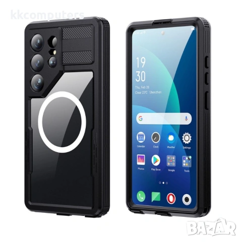 REDPEPPER IP68 водоустойчив магнитен калъф за Samsung Galaxy S26 Ultra – черен, син и оранжев