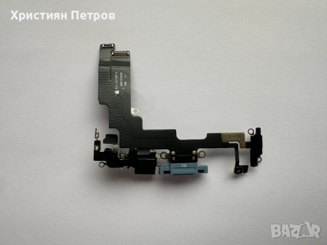Лентов кабел с USB букса зареждане + захранване + микрофон за iPhone 14, снимка 2 - Резервни части за телефони - 50835225