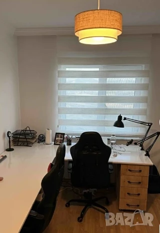 Щори ECD  Ролетни, Текстилни, Двойни, Без пробиване, Включен монтажен материал, Бял,Сив ,Бежов