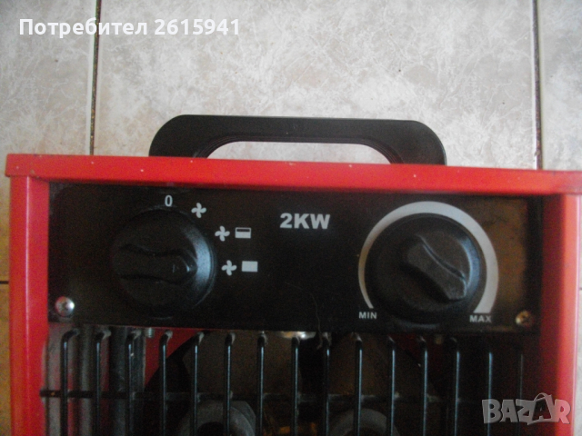 Немски-2 KW-Profi Elektrohelzer-Печка/Метален Ел.Отоплител-2 Киловата/2000 Вата-Професионален, снимка 4 - Други инструменти - 36292653