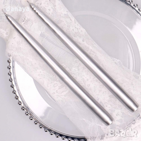 2767 Дълга свещ за декорация на маса, 25см, снимка 10 - Декорация за дома - 36075571