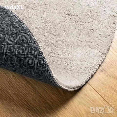 vidaXL Килим HUARTE Пясък 100 x 200 cm Полиестер, снимка 5 - Килими - 56147505