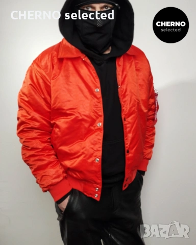 Мъжко бомбър яке ALPHA INDUSTRIES Coach Logo Bomber Jacket – размер L•XL – Ново с етикети, снимка 3 - Якета - 53405259