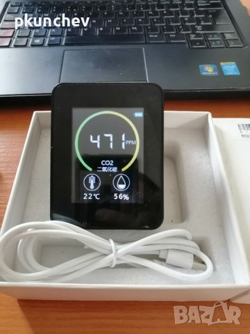 Монитор на въздуха CO2 Детектор за въглероден диоксид 3 в 1, снимка 2 - Друга електроника - 40704938