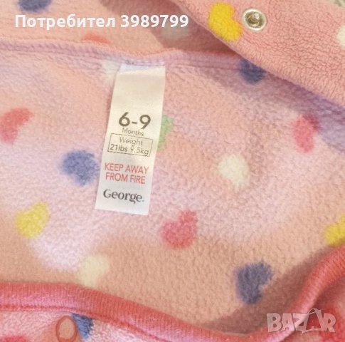 Бебешки ромпъри H&M, George, момиче 6-12м , снимка 3 - Бебешки гащеризони - 48293618