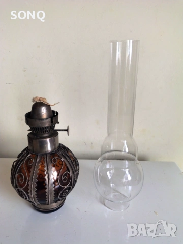 Страхотна Колекционерска Газена Лампа, снимка 2 - Антикварни и старинни предмети - 53290582