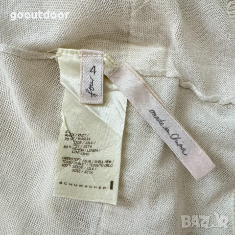 Schumacher копринен пуловер с пеплум (4), снимка 4 - Блузи с дълъг ръкав и пуловери - 53689657