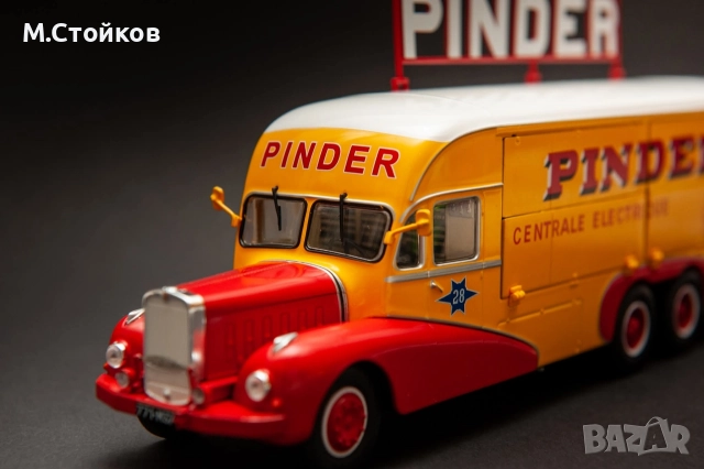 Генераторен камион Bernard 28 Pinder Circus 1951г мащаб 1/43, снимка 8 - Колекции - 52777205
