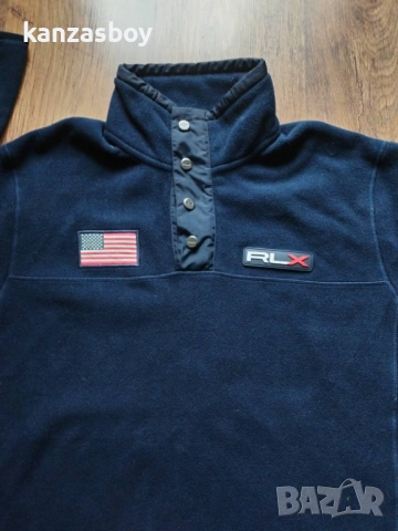 polo ralph lauren - мъжка поларена блуза КАТО НОВА М, снимка 3 - Спортни дрехи, екипи - 53452691