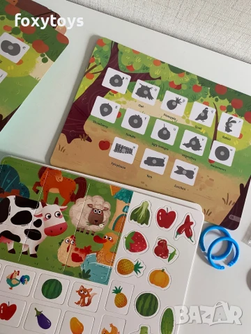 Образователна книга Ферма с дидактични игри, снимка 15 - Образователни игри - 51195526