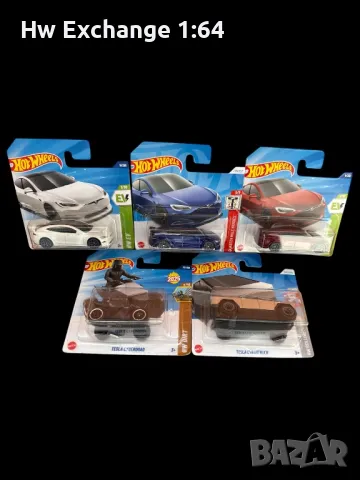 Hot wheels Tesla set, снимка 2 - Коли, камиони, мотори, писти - 49566702