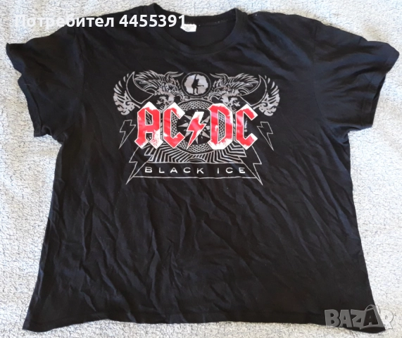 Тениска групи AC DC. Black ice 2010