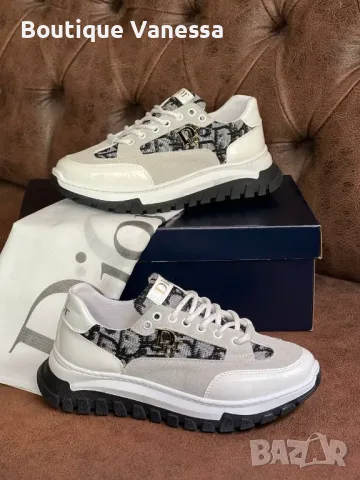 Дамски маратонки Christian Dior в бяло , снимка 2 - Маратонки - 55890628