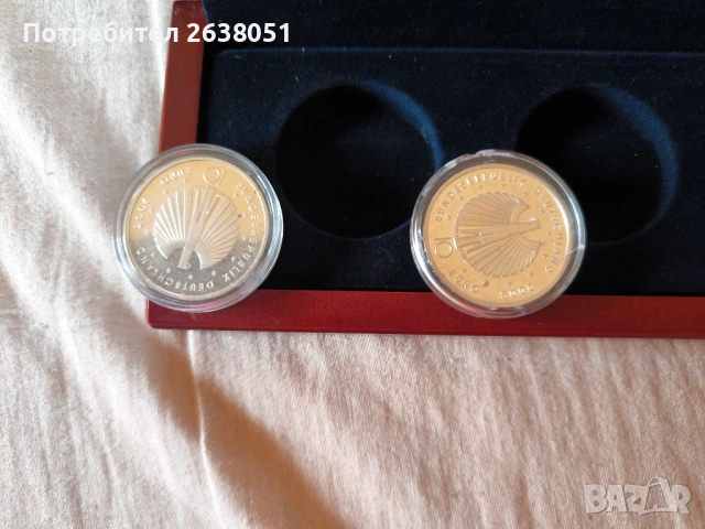 Продавам сребърни монети от 10 евро, снимка 3 - Колекции - 53701589