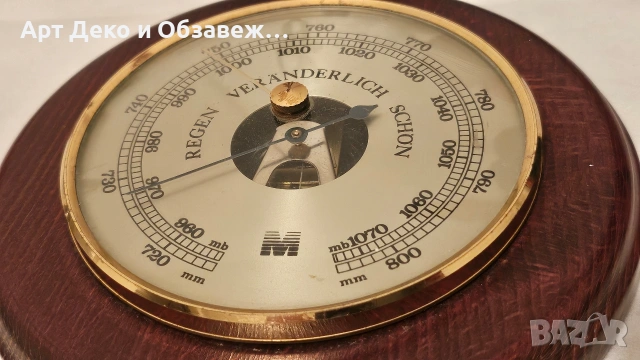 Барометър за кораб, снимка 3 - Антикварни и старинни предмети - 53488653