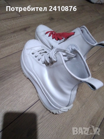 Converse бели кецове , снимка 5 - Кецове - 53055606