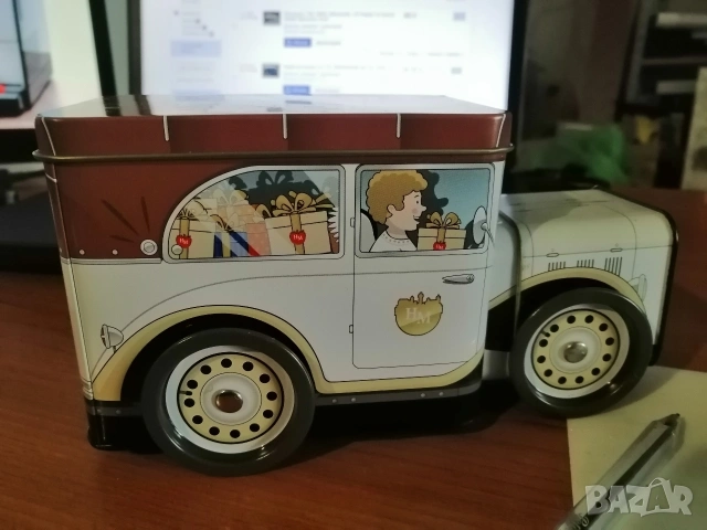 Музикална кутия "коледно камионче" , снимка 3 - Колекции - 53316300