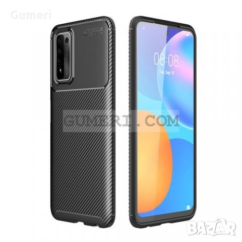 Huawei Honor 10X Lite Противоударен Силиконов Гръб - Карбон