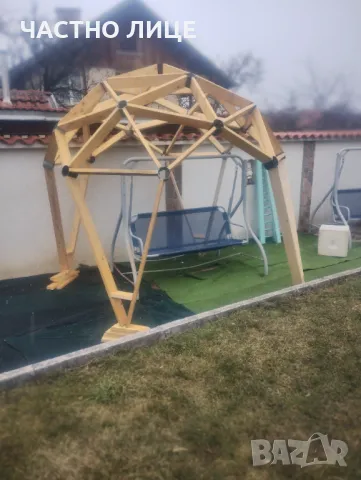 Модулна дървена беседка квадросфера