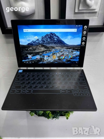 Таблет Lenovo Tab Yoga Book YB1-X90L, 10.1'', Quad-Core 2.4 GHz, 4GB RAM, 64GB, Carbon Black