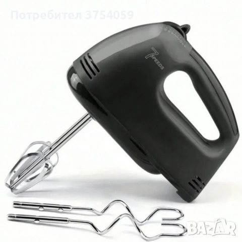 Ръчен миксер Cheffinger  – 250W мощност, 7 скорости и 4 бъркалки за бързо и удобно готвене, снимка 7 - Миксери - 53124165