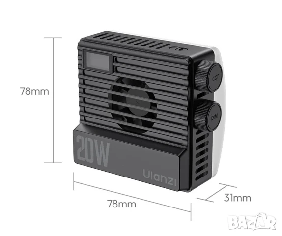 Нов модел осветление Ulanzi LE20 20W RGB, снимка 3 - Друга електроника - 46547877