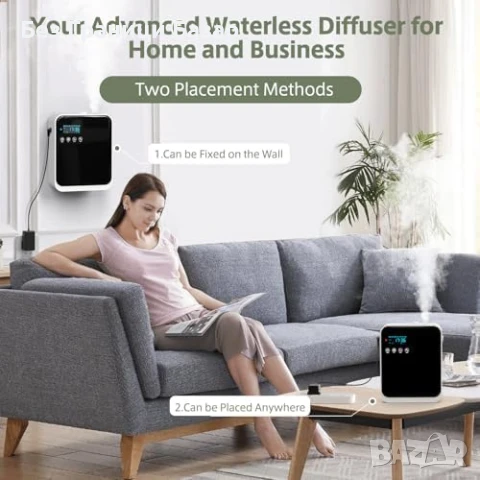 Нов Смарт дифузер за етерични масла 240мл Bluetooth Арома терапия дом, снимка 7 - Други стоки за дома - 51207890