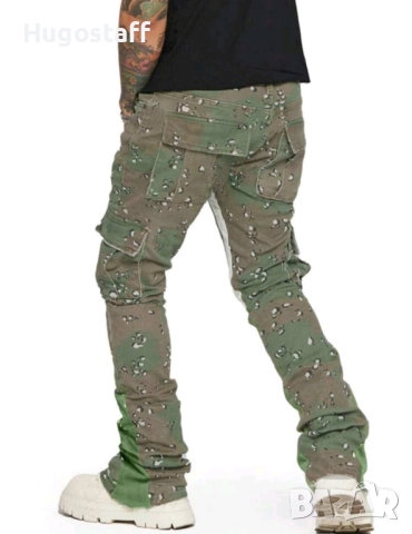 Нови камуфлажни военни дънки панталони карго ХЛ, снимка 3 - Дънки - 51546005