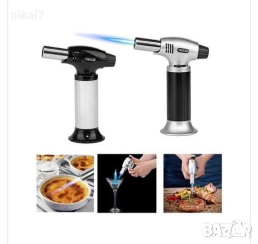 горелка газова настолна с пиезо запалване барбекю 1300°С, снимка 6 - Други - 42076492