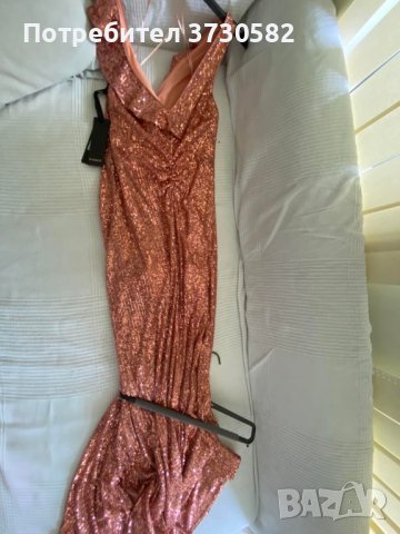 Оригинална Чисто нова рокля на пайети PINKO - XS 34 номер, снимка 3 - Рокли - 41044045