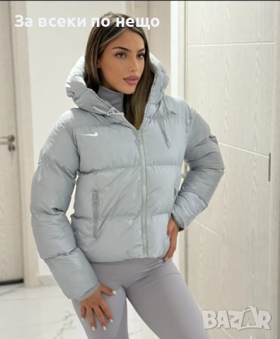 Nike Дамско Сиво Зимно Яке С Качулка Найк Код LFS702