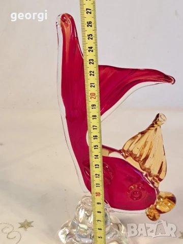 цветна стъклена риба Murano , снимка 7 - Декорация за дома - 50946013