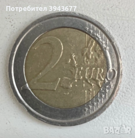 Италианска монета от 2 евро с печатна грешка , снимка 2 - Нумизматика и бонистика - 53652943