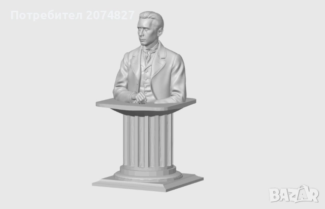 ТОДОР КАБЛЕШКОВ (бюст, статуетка), снимка 3 - Статуетки - 53453651