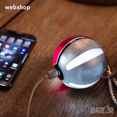 ПРЕНОСИМО ЗАРЯДНО РОWЕR ВАNK 12000MAH ВЪВ ФОРМАТА НА ПОКЕБОЛА pokeball, снимка 4 - Външни батерии - 35770344