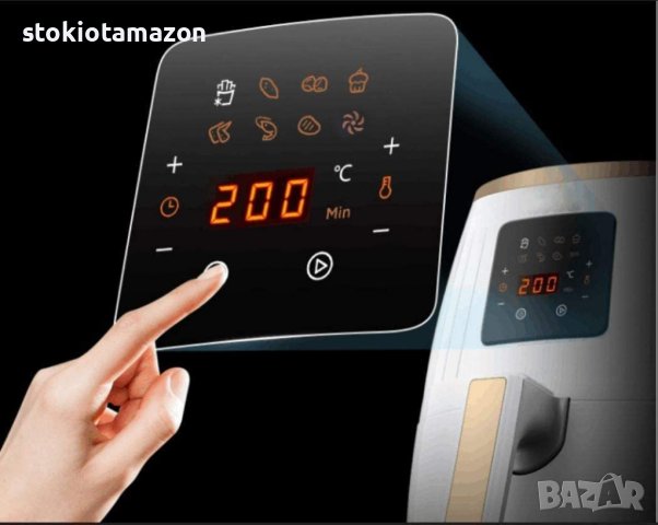 HAUSLIEBE LF1 Airfryer (1500 W, Digital Display, 3.5 Litres), снимка 7 - Фритюрници - 38705658