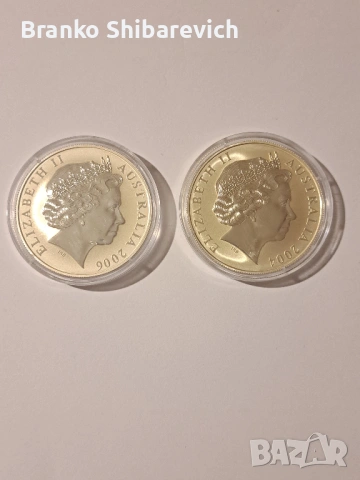 Инвестиционни сребърни монети-2/1oz Австралийски Dollar Kangaroo, снимка 2 - Нумизматика и бонистика - 53615442