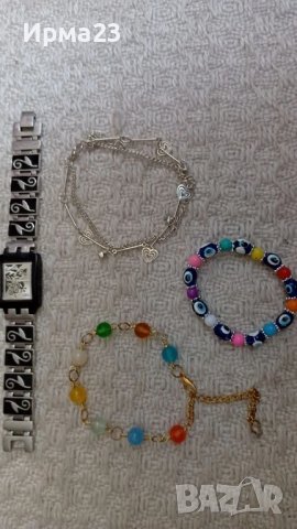 Дамски гривни и часовник, снимка 1