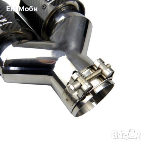 Спортни накрайници AKRAPOVIC за гърне ауспух карбон двойни Bmw M Audi S RS, снимка 2 - Аксесоари и консумативи - 44462540