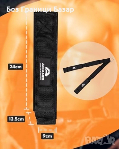 Нова Приставка за кабелна машина – трицепс въже, стоманен D-ринг, здрав ремък, снимка 5 - Фитнес уреди - 53745206